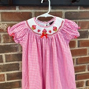 Smocked Valentines dress Lil Cactus 5t